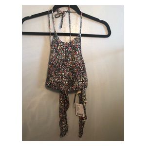Urban Outfitters floral Halter top S